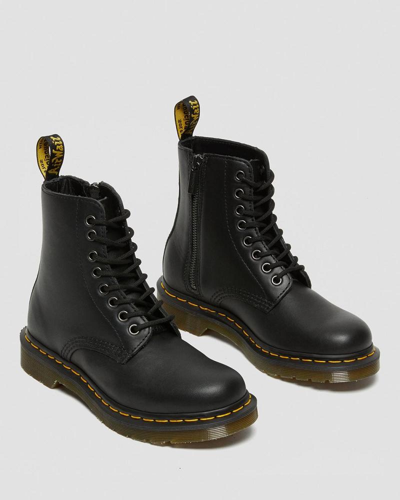 Botas de Invierno Dr Martens 1460 Pascal Nappa Mujer Negros | MX 498OKI